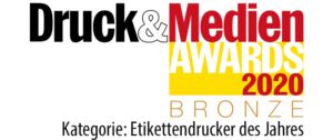 Druck und Medien Award 2020 Bronze Etikettendrucker des Jahres