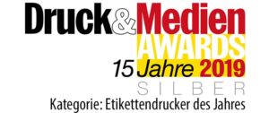 Druck und Medien Awards 2019 Silber Etikettendrucker ds Jahres